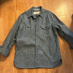 Rogue territory rgt chambray large work shirt